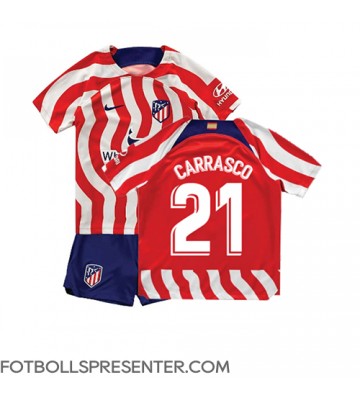 Atletico Madrid Yannick Carrasco #21 Hemmatröja Barn 2022-23 Kortärmad (+ korta byxor)